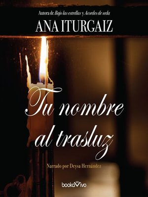 cover image of Tu nombre al trasluz
